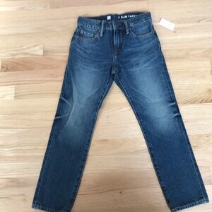 NWT GAP Kids Boys Jeans, Sz 7 Slim Taper